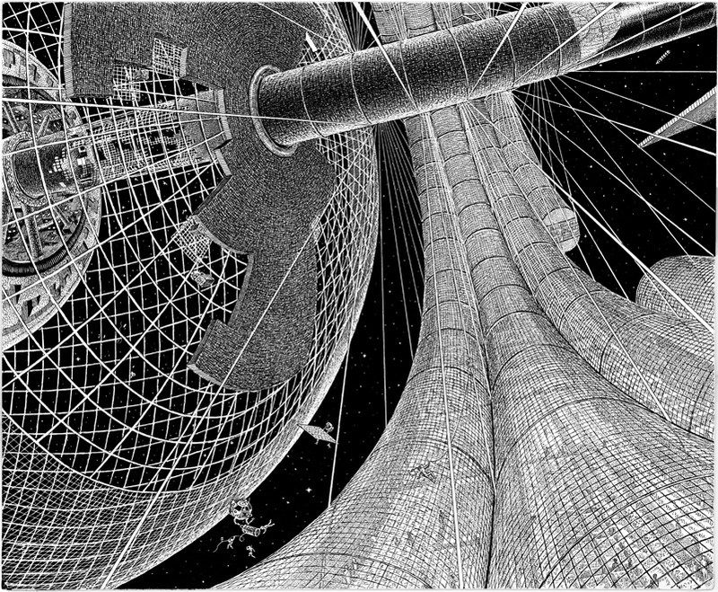 Illustration for article titled An Astounding History of Scientific Space Art from the Past 200 Years
